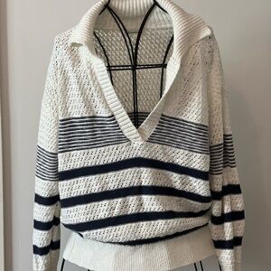 Striped Knit Women's Sweater